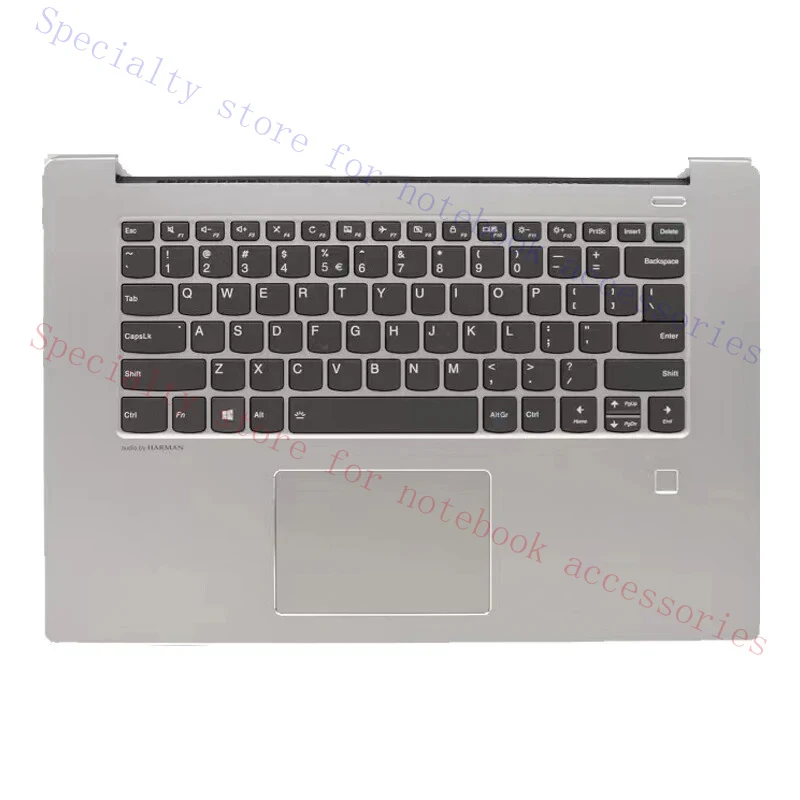 A+  Palmrest Bottom Case Touchpad Fingerprint For Lenovo IdeaPad 530S-15 ARR IKB