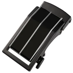 Hebilla de cinturón de trinquete, hebillas de cinturón de moda para hombres nueva hebilla sólida de aleación de trinquete automático adecuada para Agio de aleación de 33-36mm