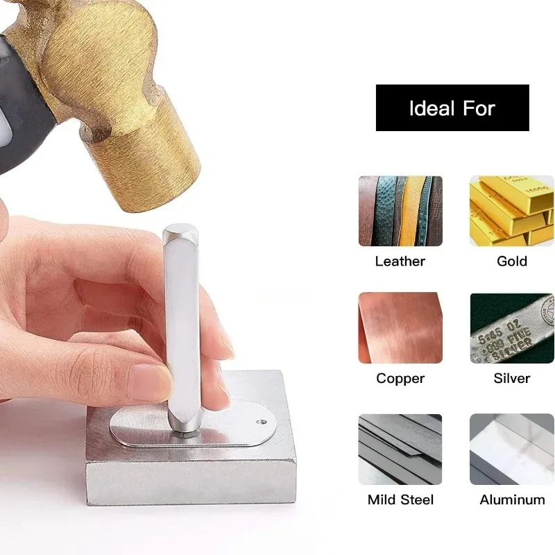 12pcs Set Metal Stamping Kit Jewelry Marking Punch Leather Silver Craft Puncher Cartoon Animal Love Pattern 6mm Steel Stamps