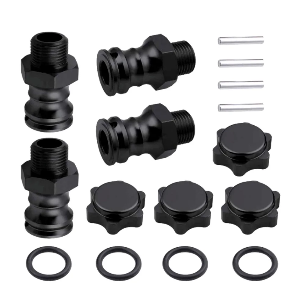 Hex 23mm aluminium wheel extension adapter, transmission hub for HPI HSP ZD Racing CC01 FS Kyosho, 1/8 scale RC car parts, 4 pcs