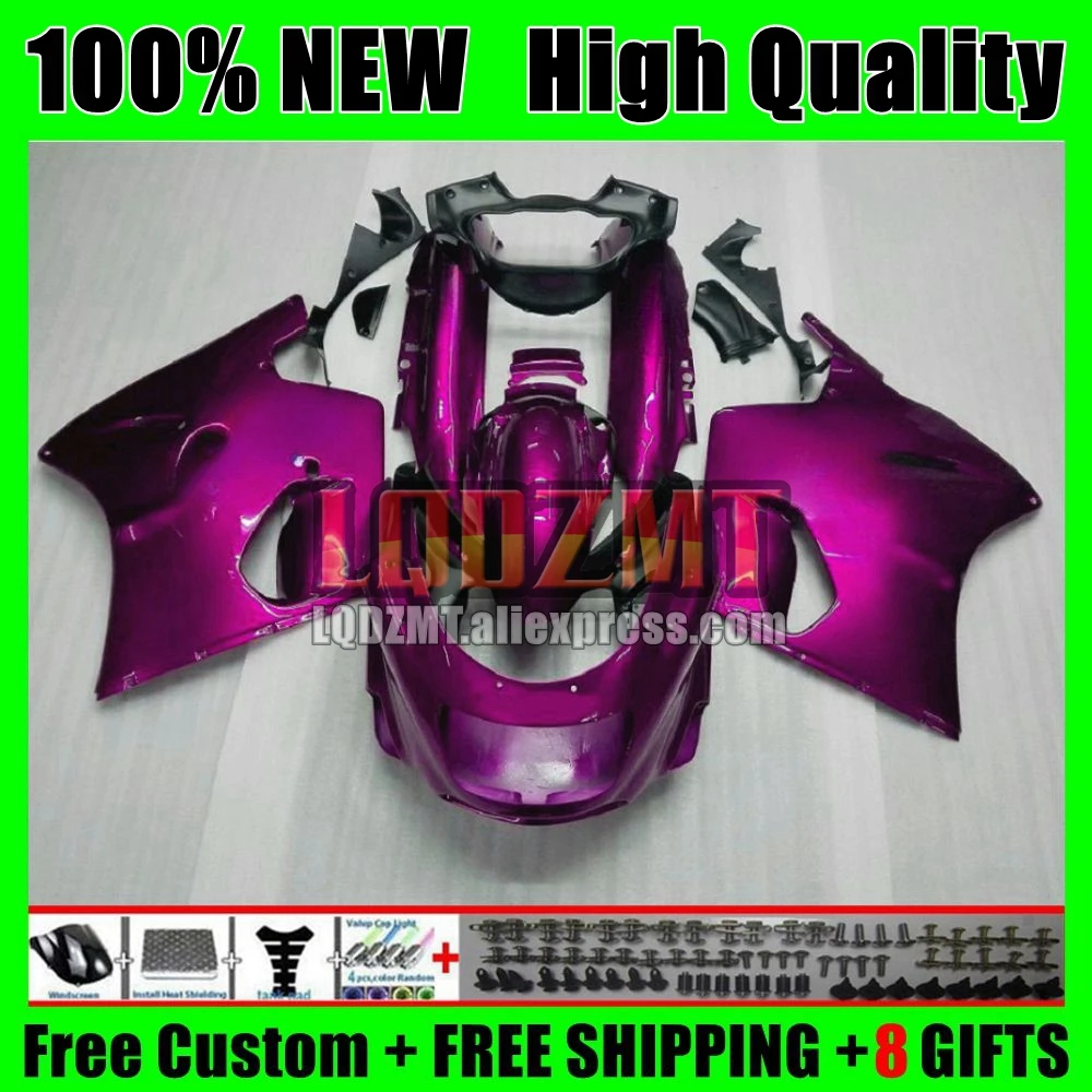 ZZR1100 For KAWASAKI NINJA ZX-11R ZX11R Glossy pink 93 94 95 96 65No.132 ZX11 ZZR 1100 ZX 11R 1997 1998 1999 2000 2001 Fairings