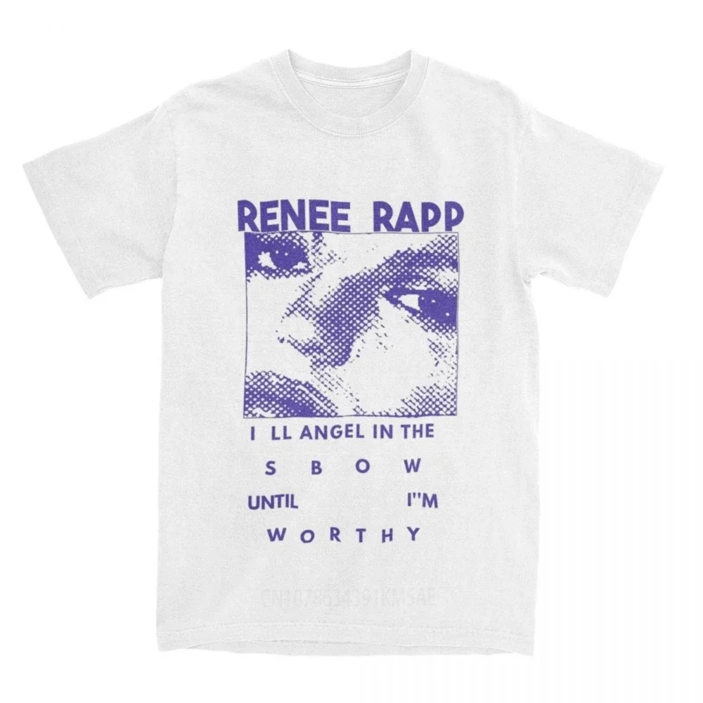 Novelty Renee Rapp Snow Angel Retro Black T-Shirts for Men Women Cotton Tees Shirt Birthday Present Tops