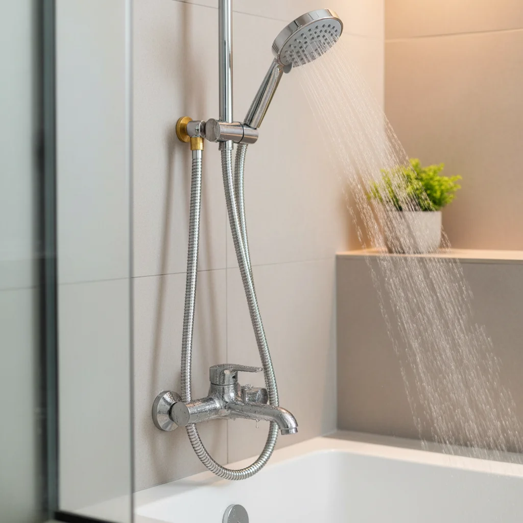 

Душевой шланг из нержавеющей стали, усиленная латунная гайка, ручной шланг для насадки для душа, сменный шланг высокого давления с защитой от намотки