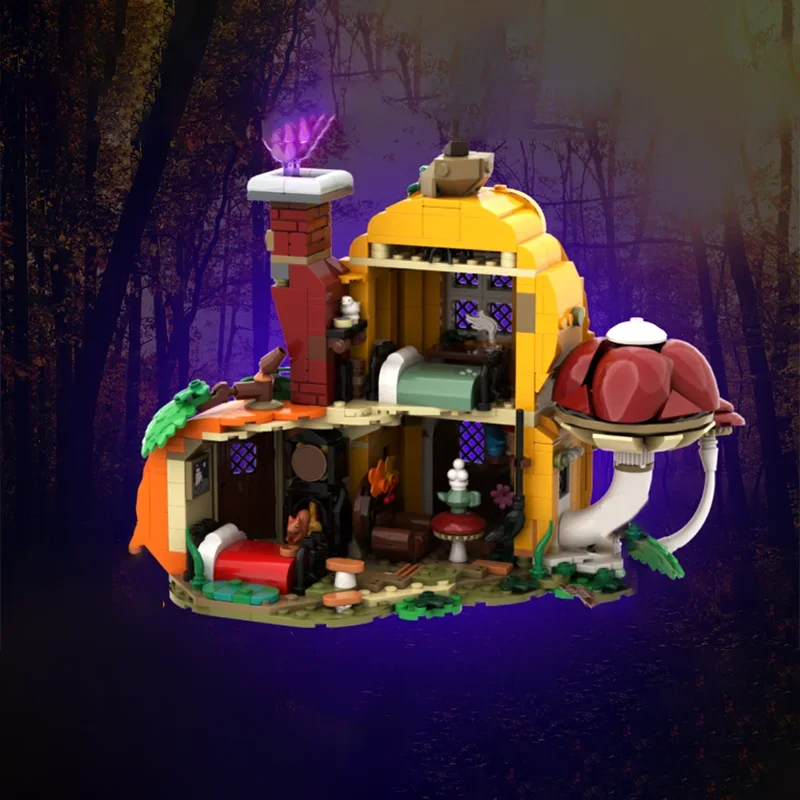 848 pièces MOC gourde Grove automne Village modèle saisonnier blocs de construction Architecture assembler bricolage jouets idée cadeau de noël anniversaire