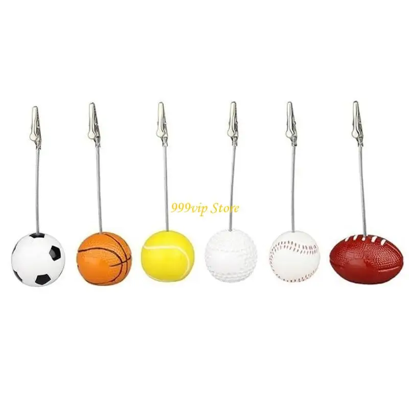 C90C 6Pcs Resin Card Holders Memo Clip Holders Table Number Clip Holders Note Clip Holders Name Cards Photo Stands for Office