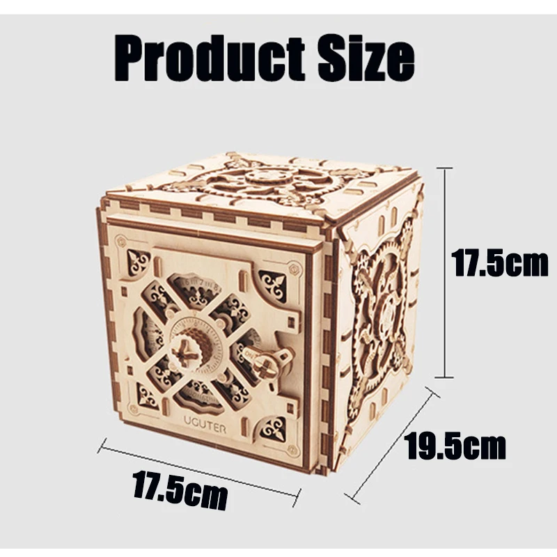 3D Wooden Puzzle Owl Clock Model Building Kits Jewelry Storage Box Mechanical Gear Locomotive Train Vehicle Assembly Toys Gifts