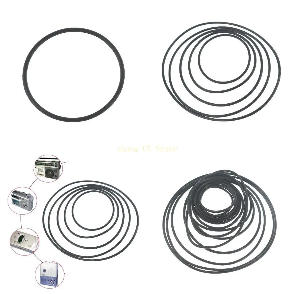 

M5TD 15Pcs Cassette Recorder Repair Maintenance 1.2mm Cassette Tape Machine Belts