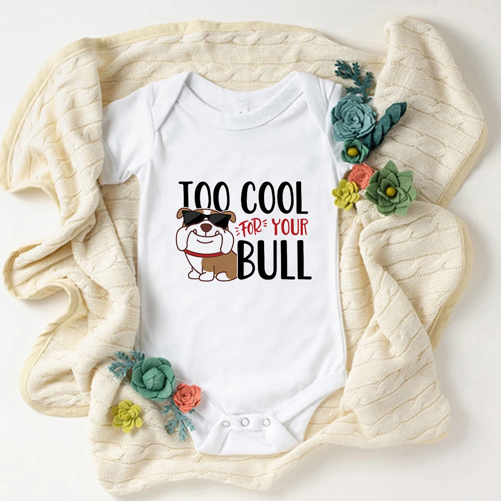 I Love U Grappige Corgi Print Baby Boy Meisje Kleding Cartoon Harajuku Peuter Bodysuits Plus Size 0-24 Maanden baby Rompertjes