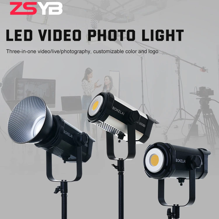 ZSYB New Product White Housing 2700-6500K Camera Video Professional Photography 300w Led Phototgrpahic Lighting