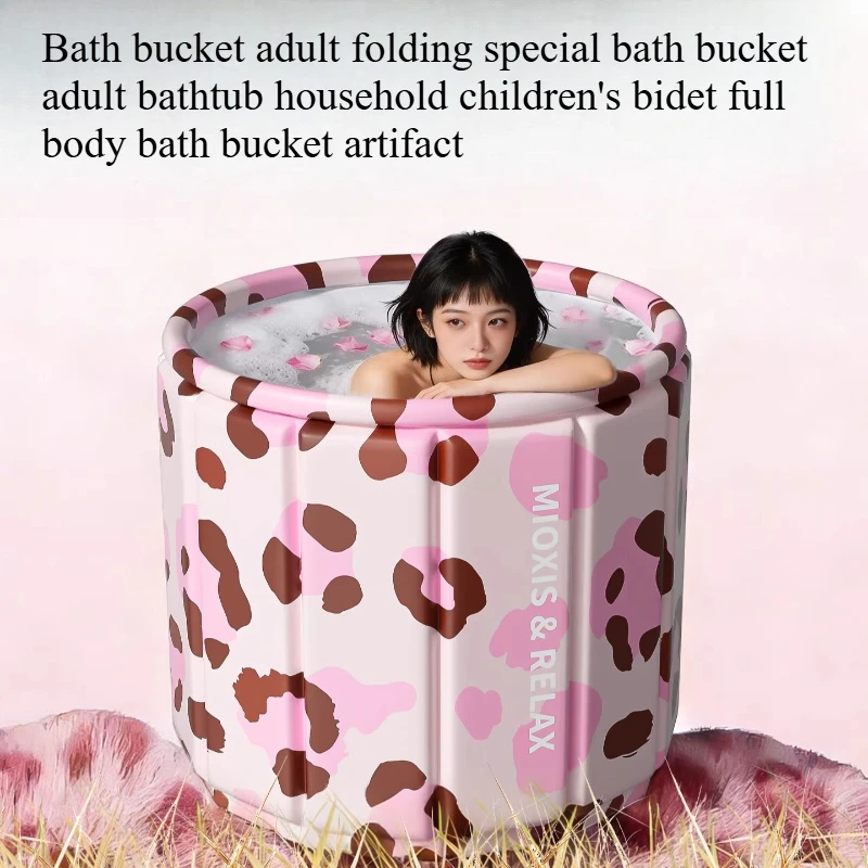

Portable Spa Foldable Bathtub Pink Ground Lazy Adults Fun Foldable Bathtub Japanese Cold Banheira Adulto Foot Soaking Tub