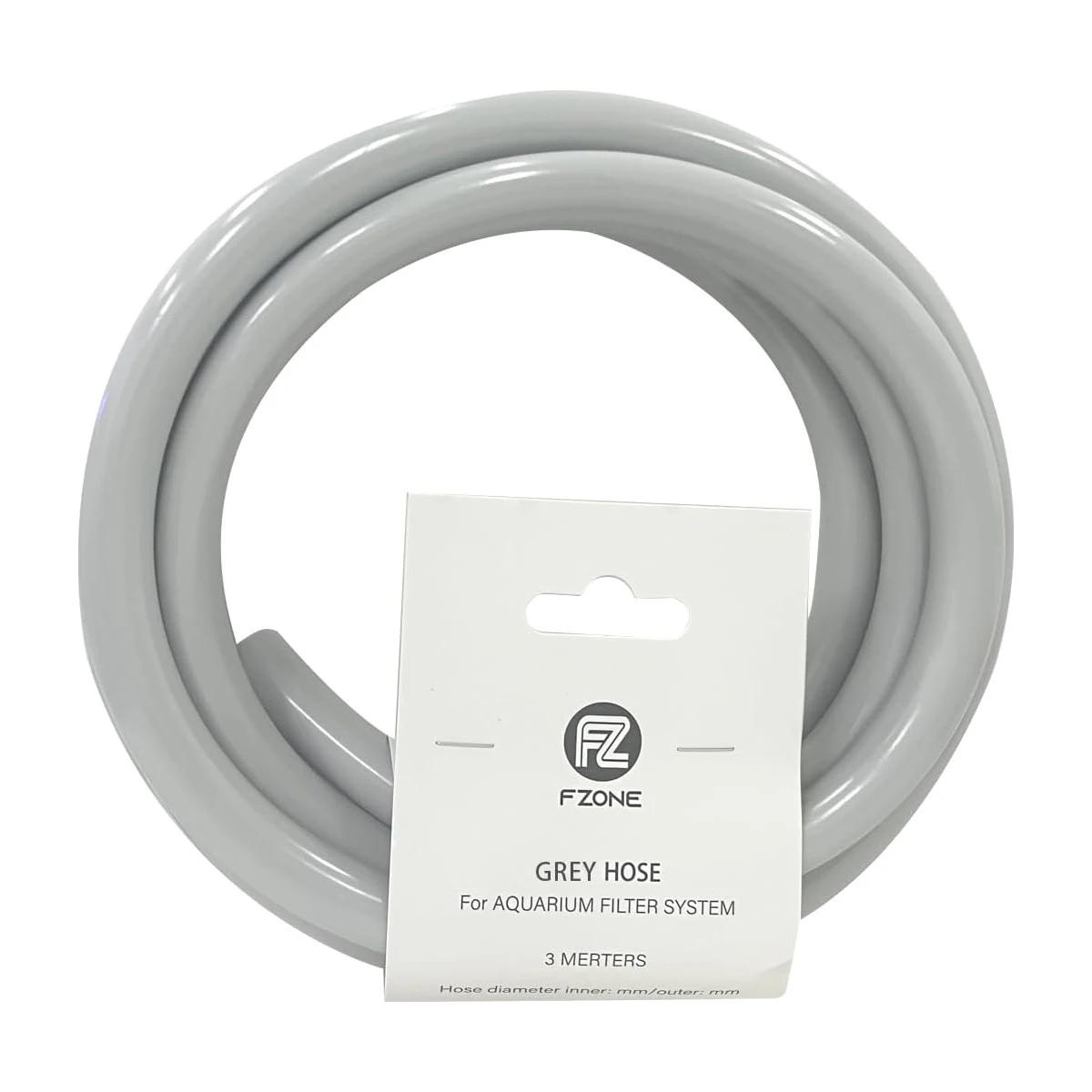 FZONE Aquarium Tubing 3M Class Grey for Aquatic Filter System Tubing 12/16mm and 16/21mm