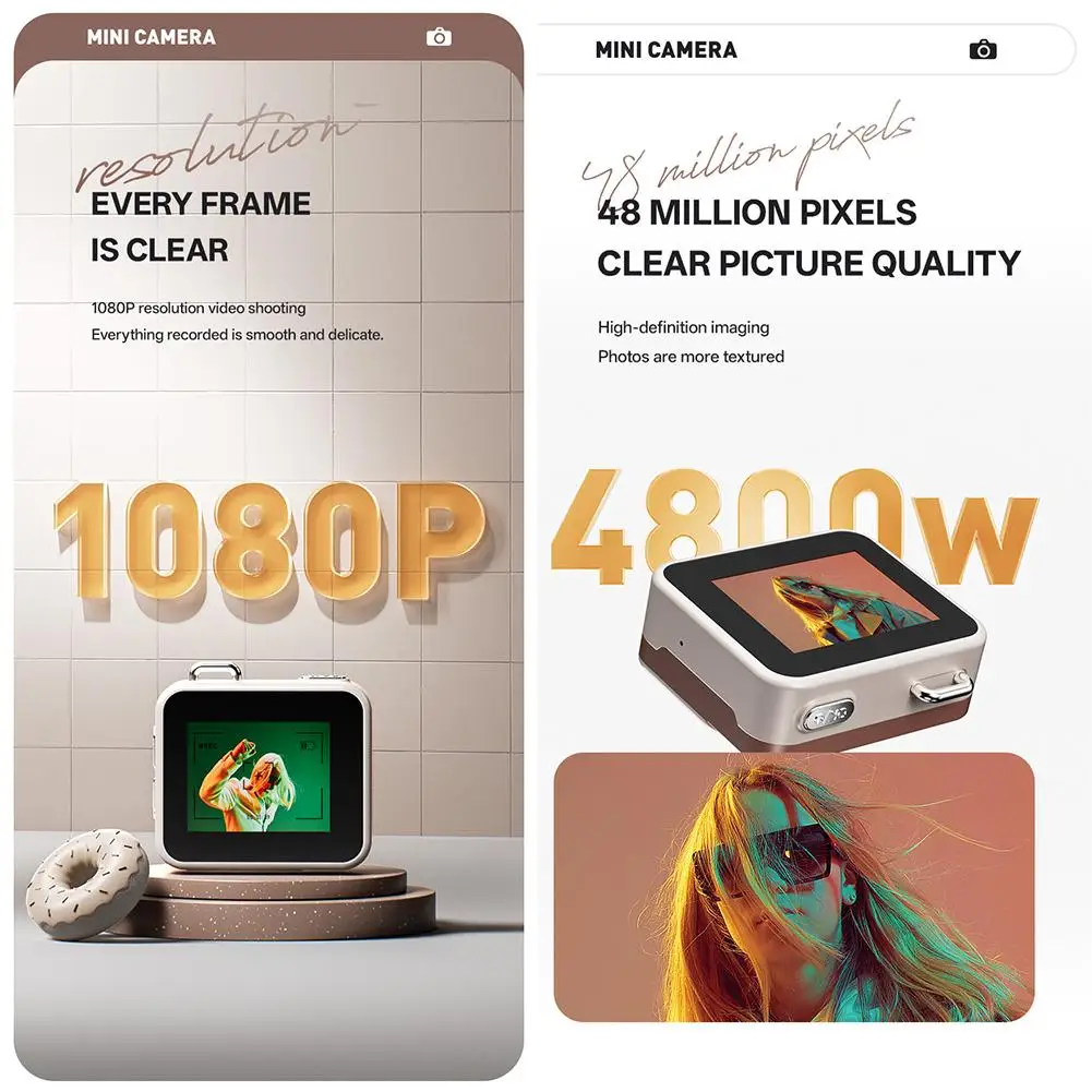 Llavero de cámara portátil con cámara digital, cámara Ultra Mini HD impermeable Mini DV, el mejor regalo para amigos, compañeros de clase y niños