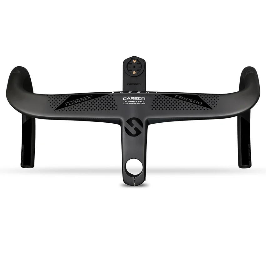\TR5500 Carbon Road Integrated Handlebar - 28.6mm, With Bike Computer Holder,High Strength,Carbon Handlebars,Bicycle Accessories