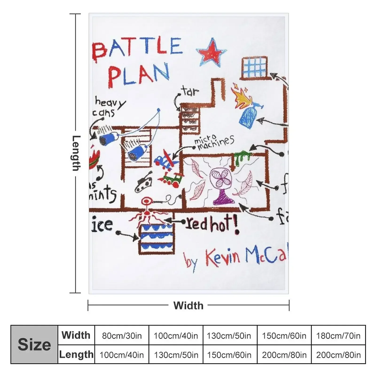 Kevin Home Battle Plan Throw Blanket blankets ands Luxury Brand christmas gifts Luxury Designer Bed Fashionable Nap Blankets