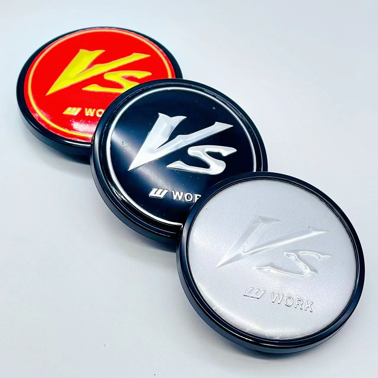 

4pcs/lot 3D High Quality 62mm Car Wheel Hub Cover Center Caps for 56mm VS W Work Logo Racing Styling Badge Emblem Accessories