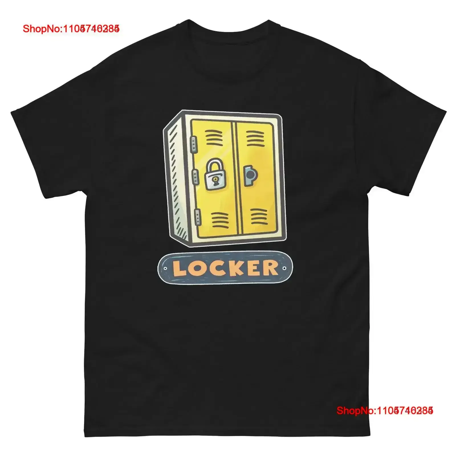 Locker School Classroom Object Office Teacher T Shirt vintage Washed Comfortable fashion streetwear Stylish Slightly homme Soft