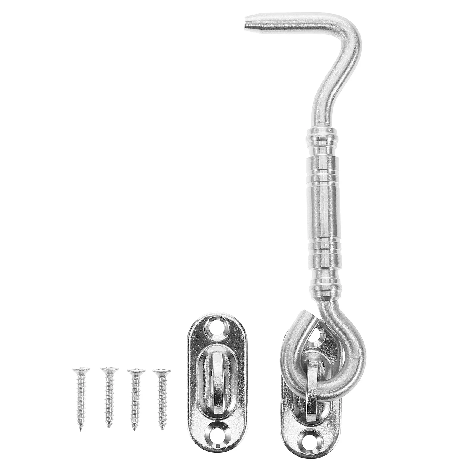 

Stainless Steel Hook and Eye Latch Durable Door Lock Hasp Latch Security Privacy Window Barn Door Lock Stainless Hook