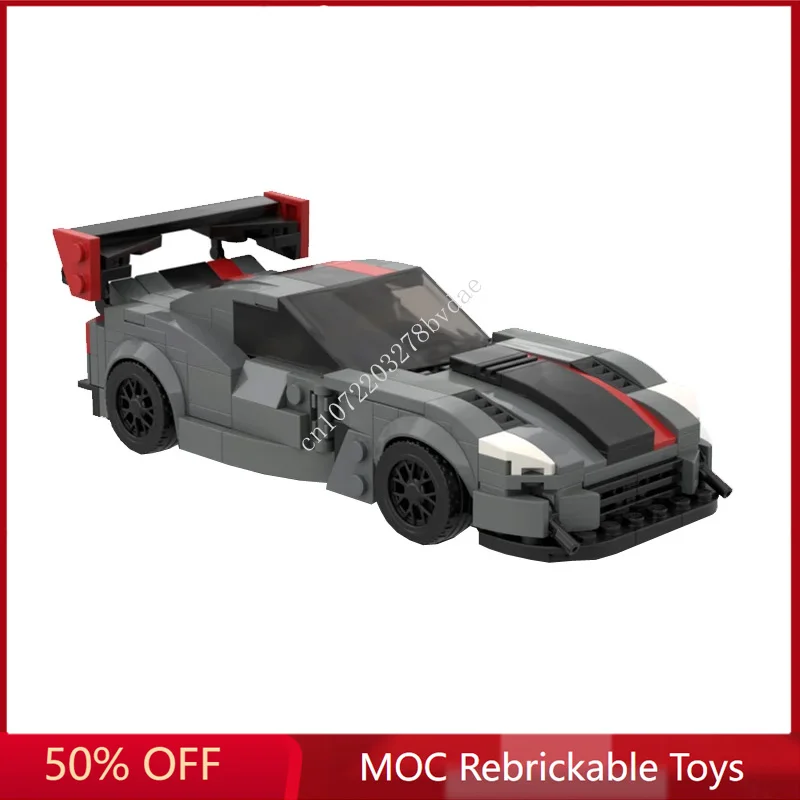 328PCS MOC Speed Champions Dodge Viper ACR Sportscar Model Building Blocks Technology Bricks Creative Assembly Kids Toys Gifts