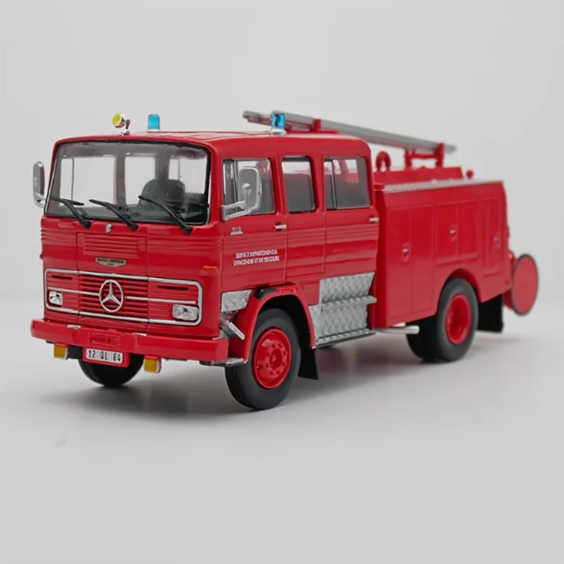 Diecast escala 1:43 ioo benz 113 motor de bombeiros liga veículo modelo acabado simulação coleção decoração presente brinquedos exibição