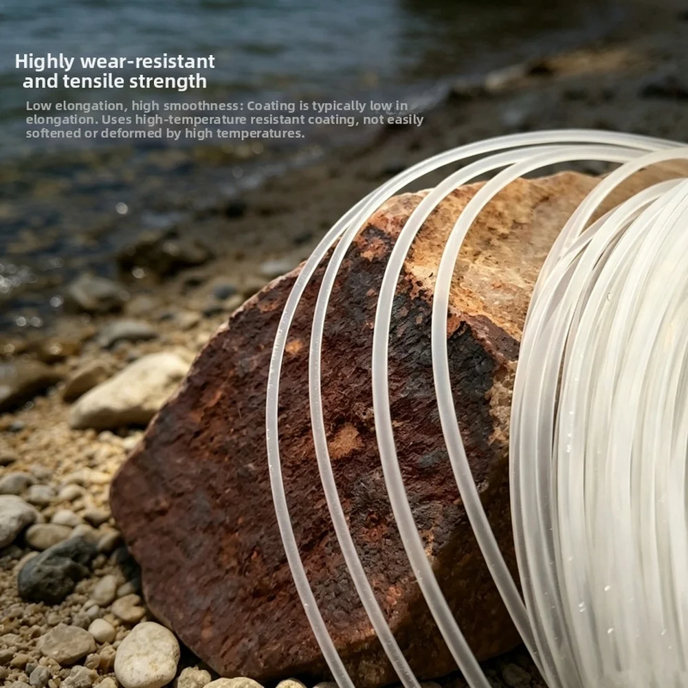 

Transparent Slow Sinking Fly Fishing Line 100FT WF Series With Dual Welded Loops High Abrasion Resistance Low Friction Coating