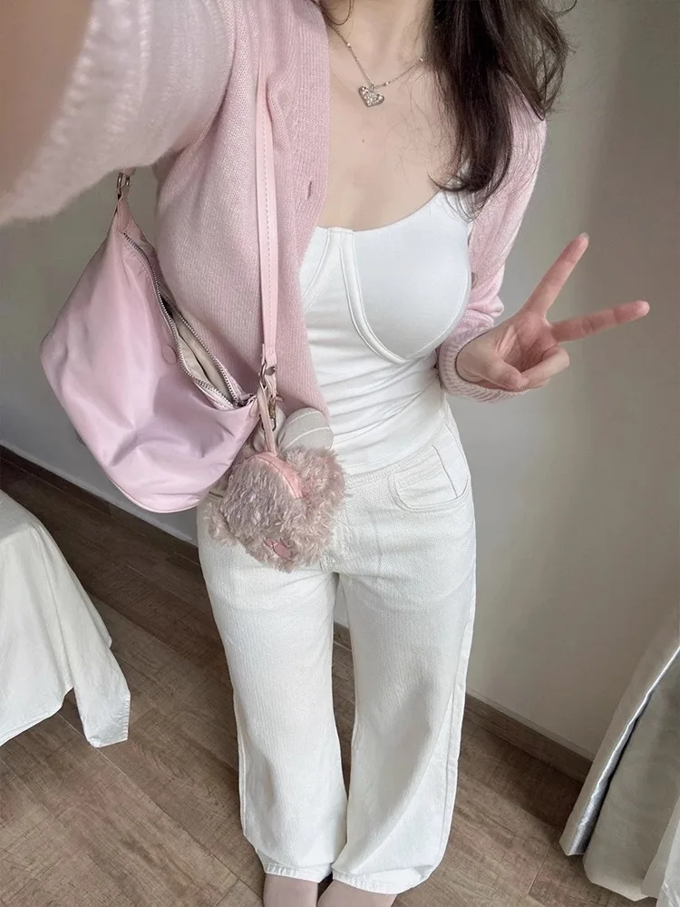 Top de Alças Sexy Plus Size para Mulheres, Design de Moda Primavera Verão, Ajuste Slim, Roupa Íntima e Externa