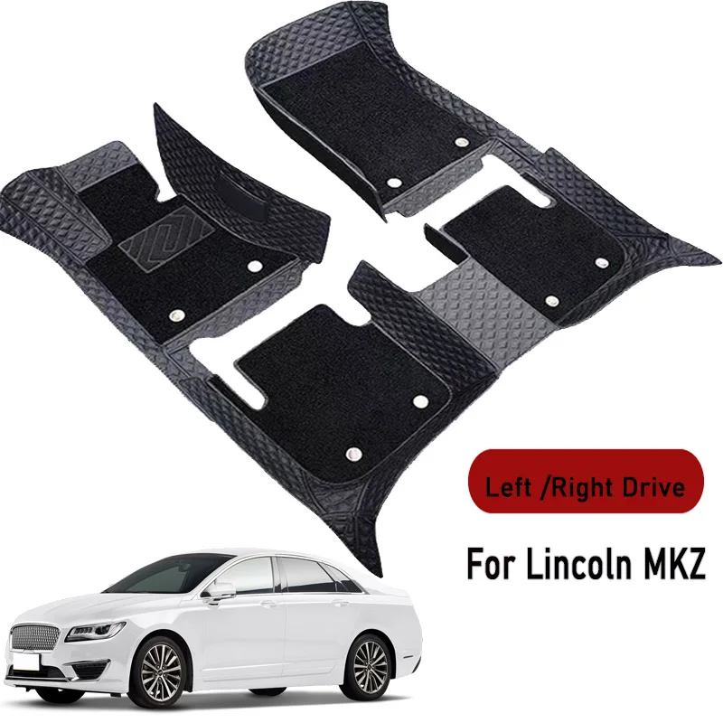 Alfombrillas para coche Lincoln MKZ 2014 2015 2016 2017 2018-2020, alfombrillas personalizadas para automóvil, cubierta de alfombra para automóvil, accesorios interiores