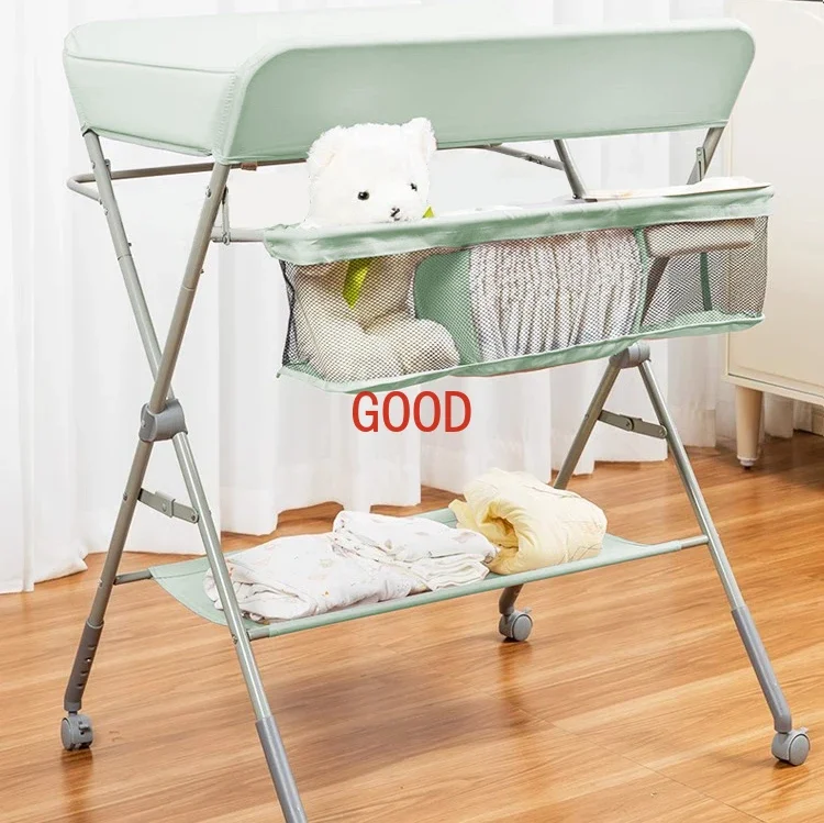 

baby care table, newborn diaper changing table, multifunctional and foldable