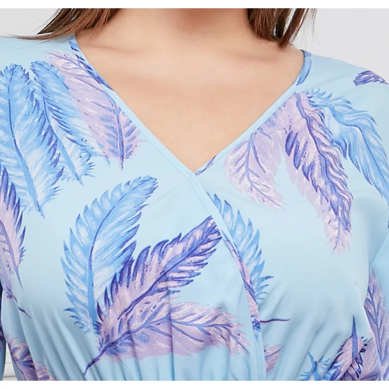 Plus Size V-hals Bloemenprint Boho Jurk Dames Zomer Korte Mouw Maxi Jurken Vakantie A-lijn Vrouwelijke Gordel Zwart Sexy Wit