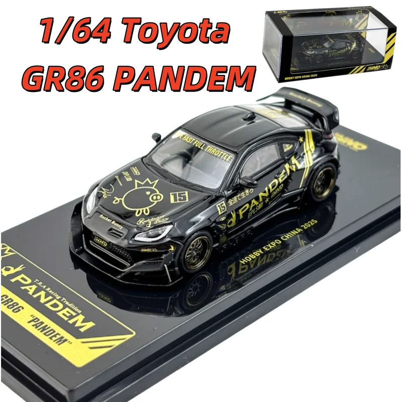 

INNO Diecast 1/64 Scale Toyota Alloy Car Model Toyota GR86 PANDEM Play Vehicles HEC Beijing Exhibition Limited Edition