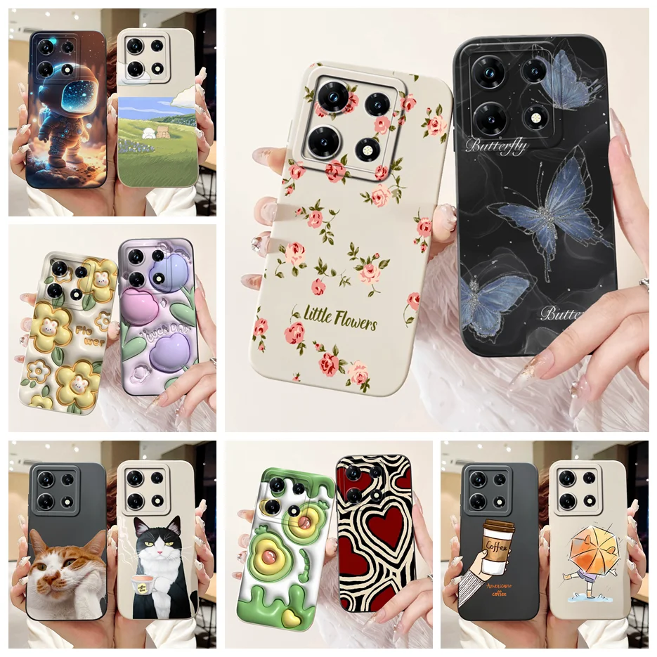 For Infinix Note 30 Pro Case Note 30i Luxury Candy Painted Cover Soft TPU Phone Case For Infinix Note 30 VIP Note30 Pro 30i Bags