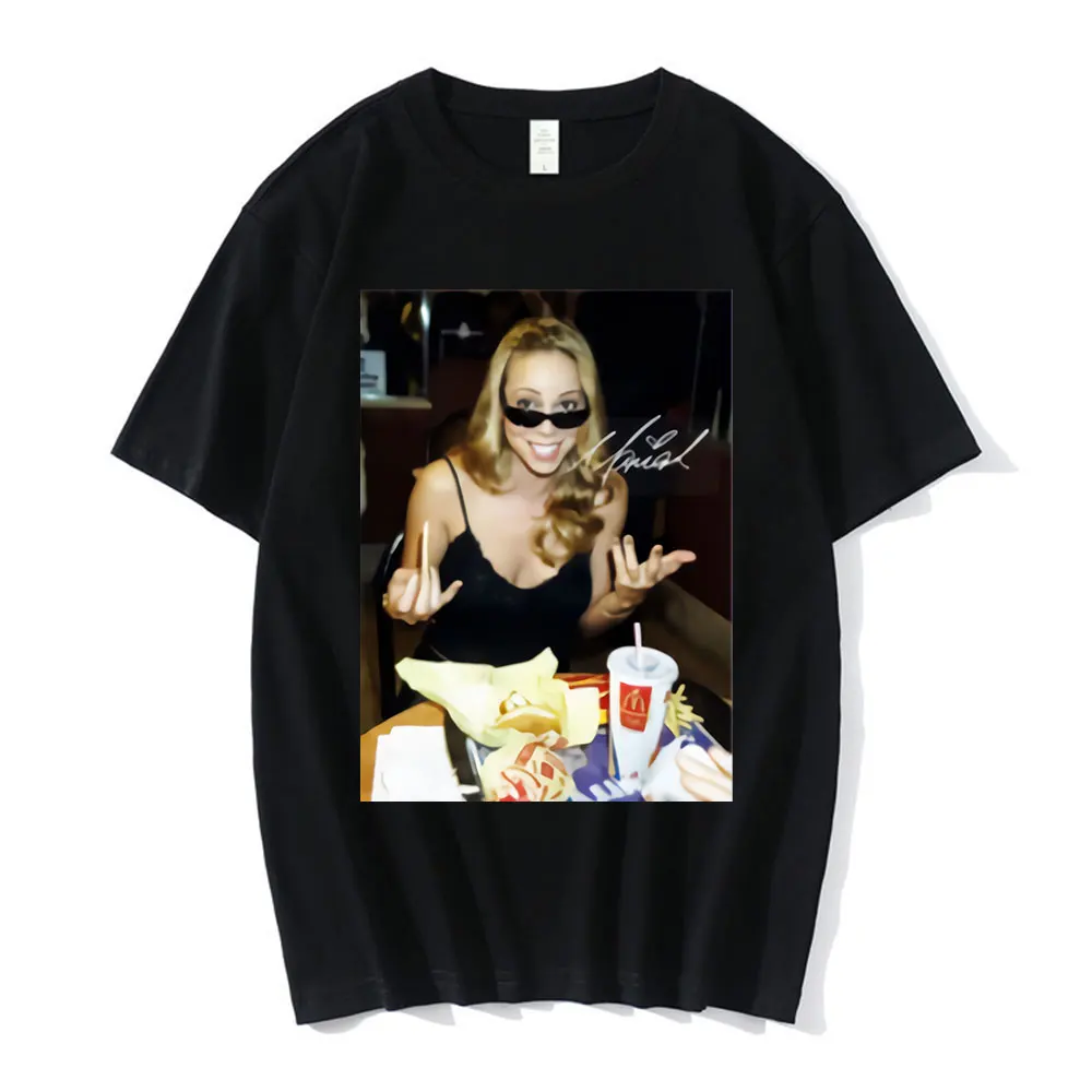 Mariah Carey T-shirt Summer Men Cotton T Shirt Casual Streetwear Graphic Printed Short Sleeve T-shirts Oversized Men\'s Clothing