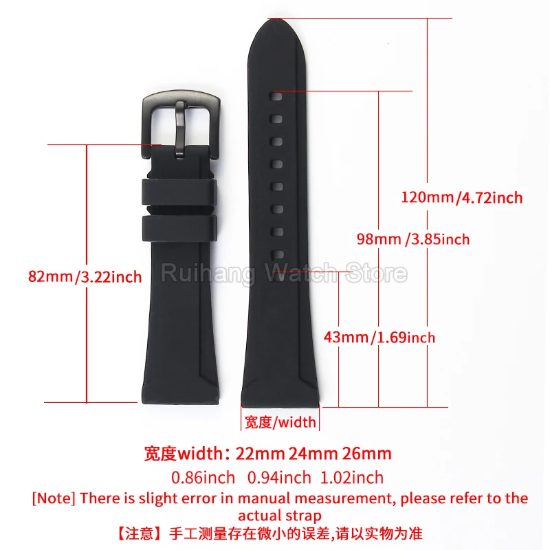 High Elasticity Waterproof Wear Resistant Watch Strap for Diessl DZ4318 DZ4323 Red Green Orange Special Interface Skin-Friendly