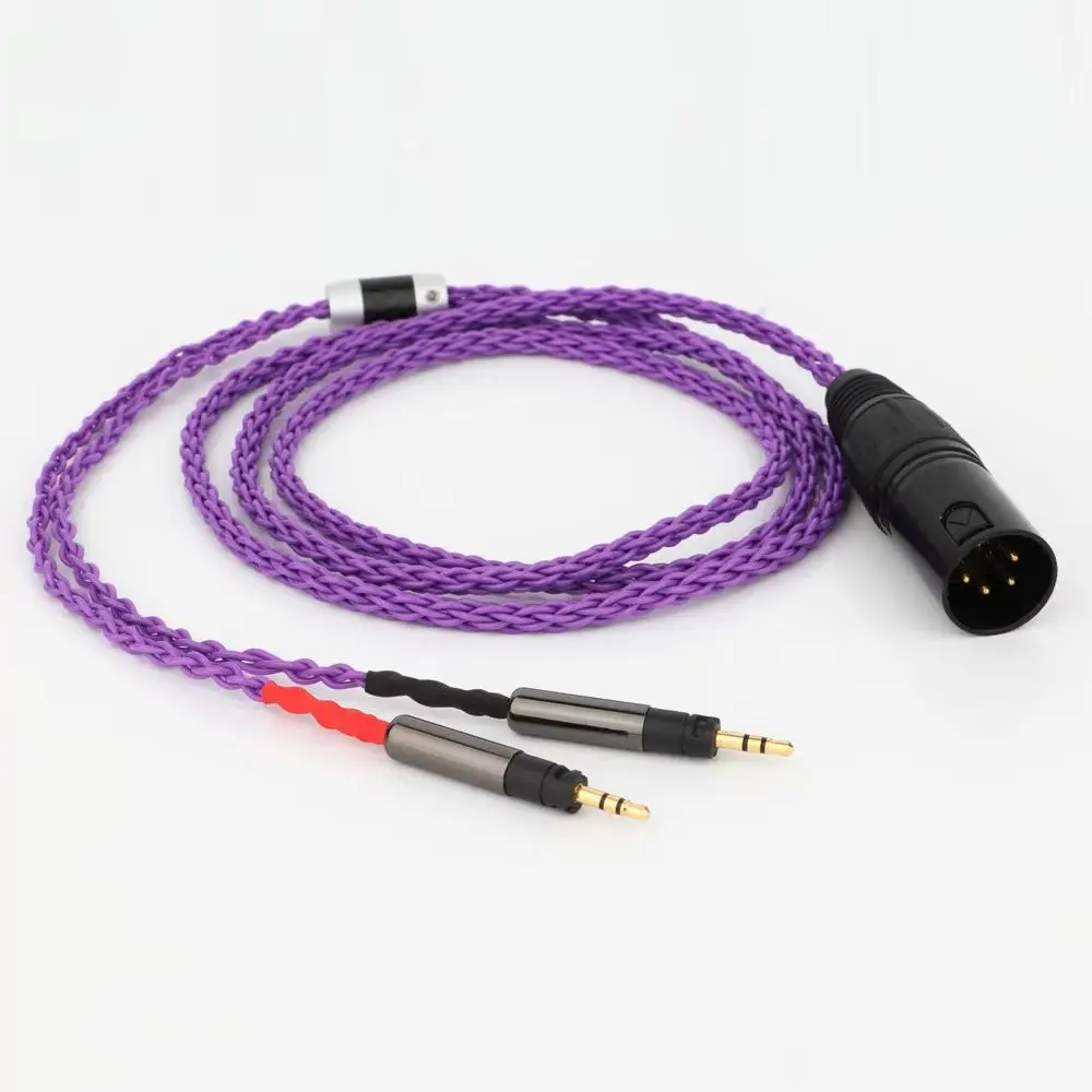 HIFI 3.5/4.4mm 8 Cores 7N OCC Verzilverd R70X Hoofdtelefoon Upgrade Kabel voor ATH-R70X R70X R70X5 Oortelefoon