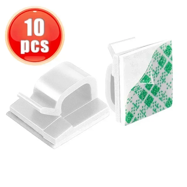 10-50PCS Cable Clips For Car Dash Camera Dashboard Cable Clip Organizer Cars Phone Charger Cord Holder Manager USB Line Fastener