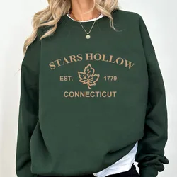 Stars Hollow Connecticut Crewneck Sweatshirt Lukes-Dinner Sweatshirts Harajuku Book Lover Hoodies Pullover Women's Clothing