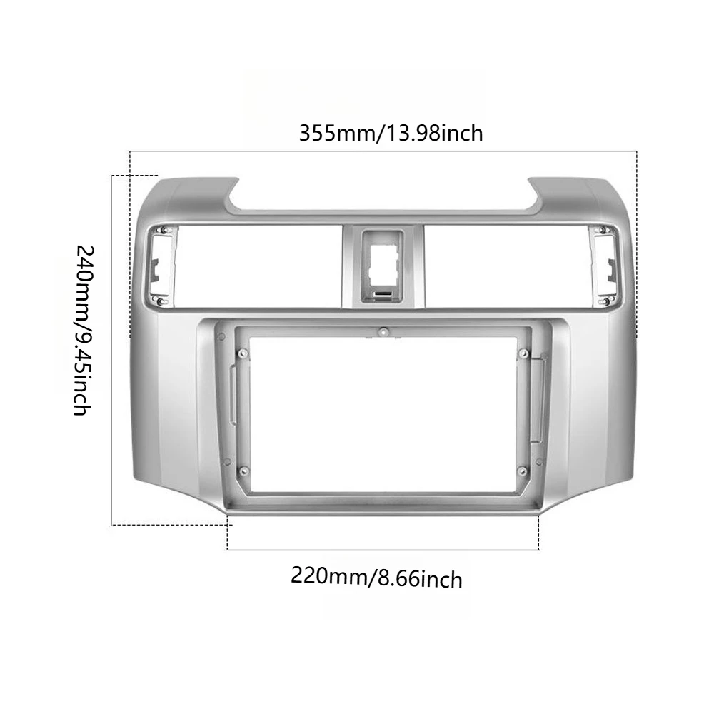 For TOYOTA 2010-2015 RUNNER 9INCH Car dvd radio Android Host speaker fascia audio video frame Radio cable panel