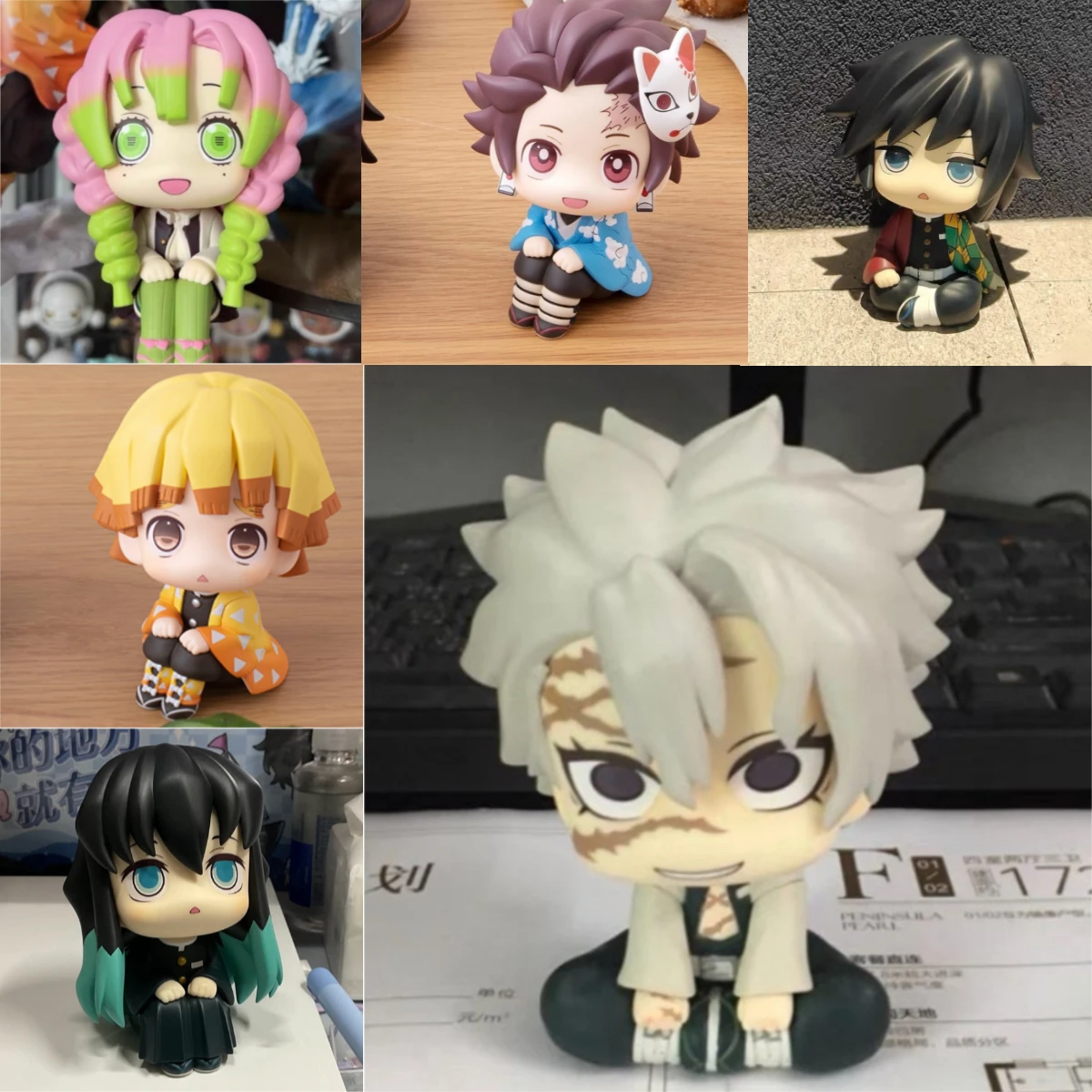 

Demon Slayer Anime Q Ver. Action Figure Set Collectible Toy Model - Kanroji Mitsuri Shinazugawa Sanemi Kawaii PVC Gifts
