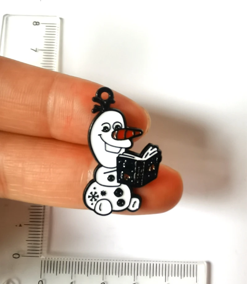 10pcs Cartoon Charm Jewelry Making Enamel Pendant DIY Earring Necklace Bracelet  Accessories Alloy