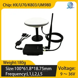 HX/K803/UM980 Radio RTK Receiver High-Precision for Constellation Engineering Surveying Instruments and Agricultural Surveying