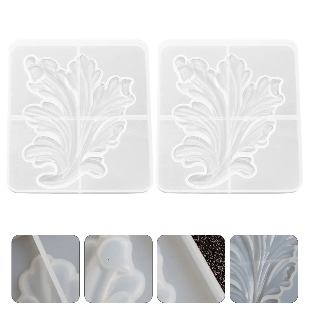 

2Pcs Leaf Crystal Epoxy Resin Molds Silicone Mold Reusable Flexible DIY Casting Mold for Jewelry Ornament Craft
