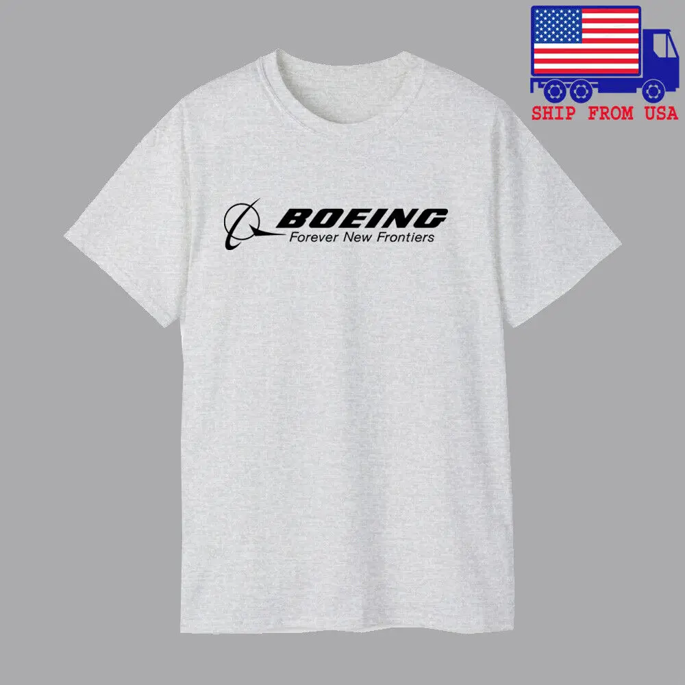 Boeing Aerospace Aviation Men's Grey T-shirt Size S-5XL