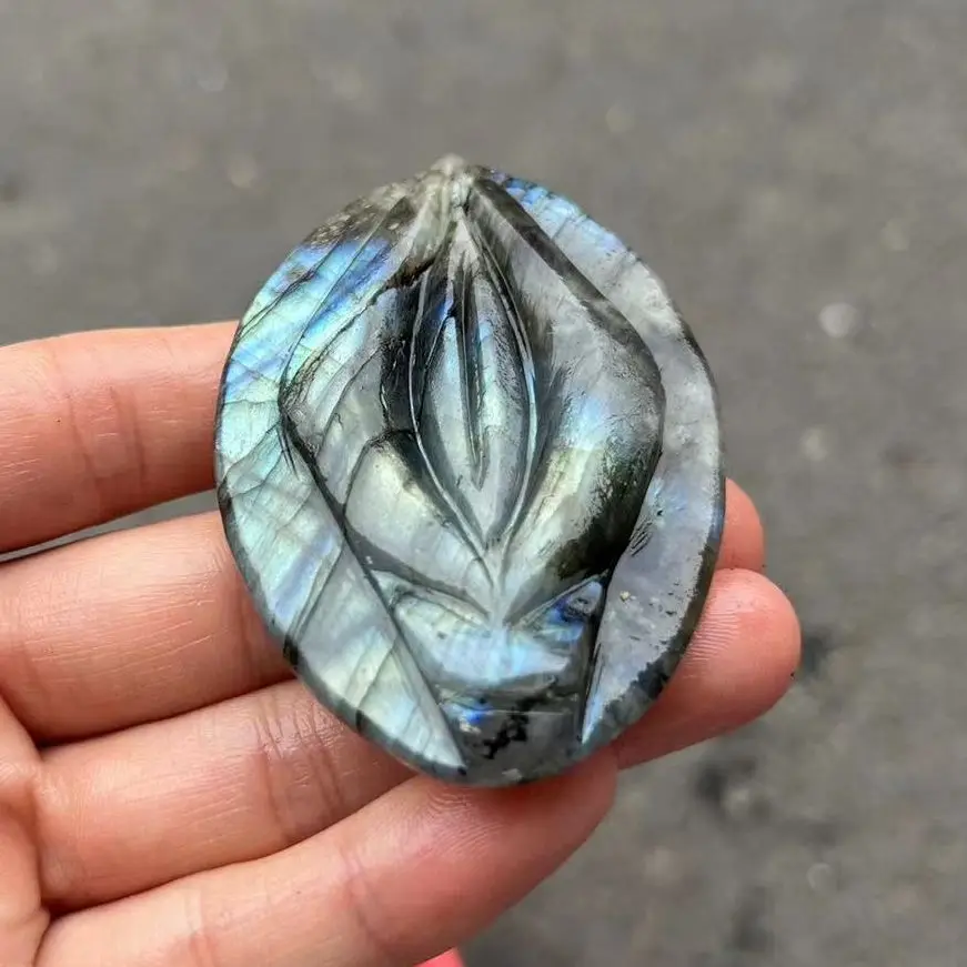 

Natural Crystal Carving Source Of Life Labradorite Flash Stone Home decoration, Reiki Healing Stone, DIY, Gifts