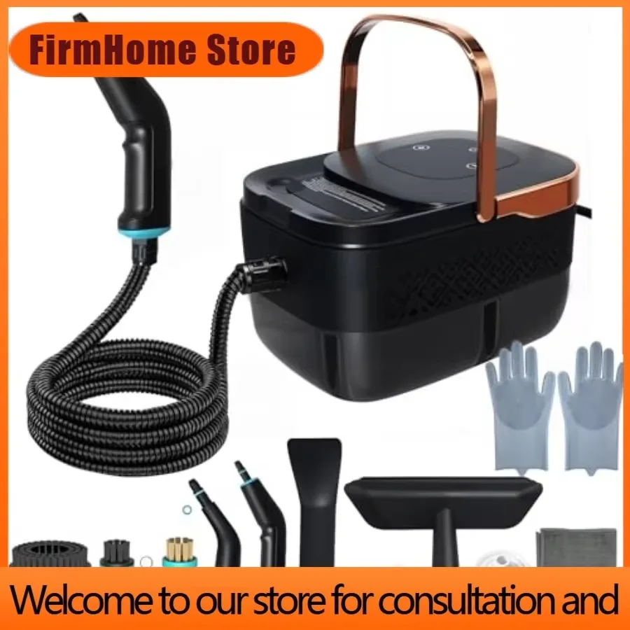 FirmHome StoreHandheld Steam Cleaner With 1.32 Quarts Tank And 15s Fast Heat-Up For Home Kitchen Bathroom Windows And Floors - P