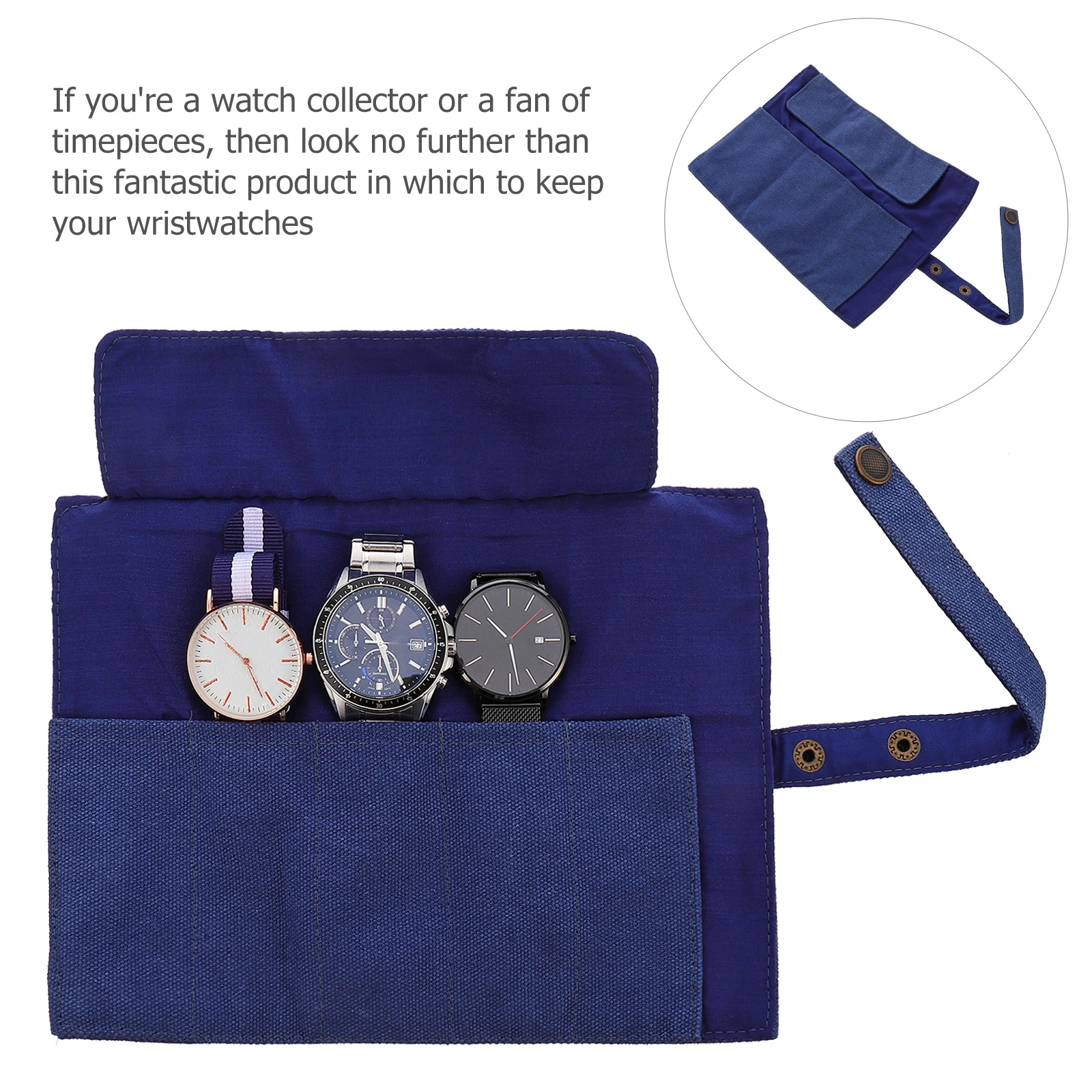 

Smart Watch Storage Bag Canvas Material Fitness Watches Carry Case Band Pouch Organizer Travel Accessories Jewelry Packaging