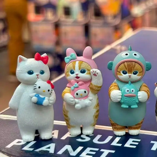 Qitan الحلقة 1 ثلاثة أرجل نورس X Mofusand Co وصفت عبر خلع الملابس دمية الملتوية البيض القط Fushandi دمى هدايا #1