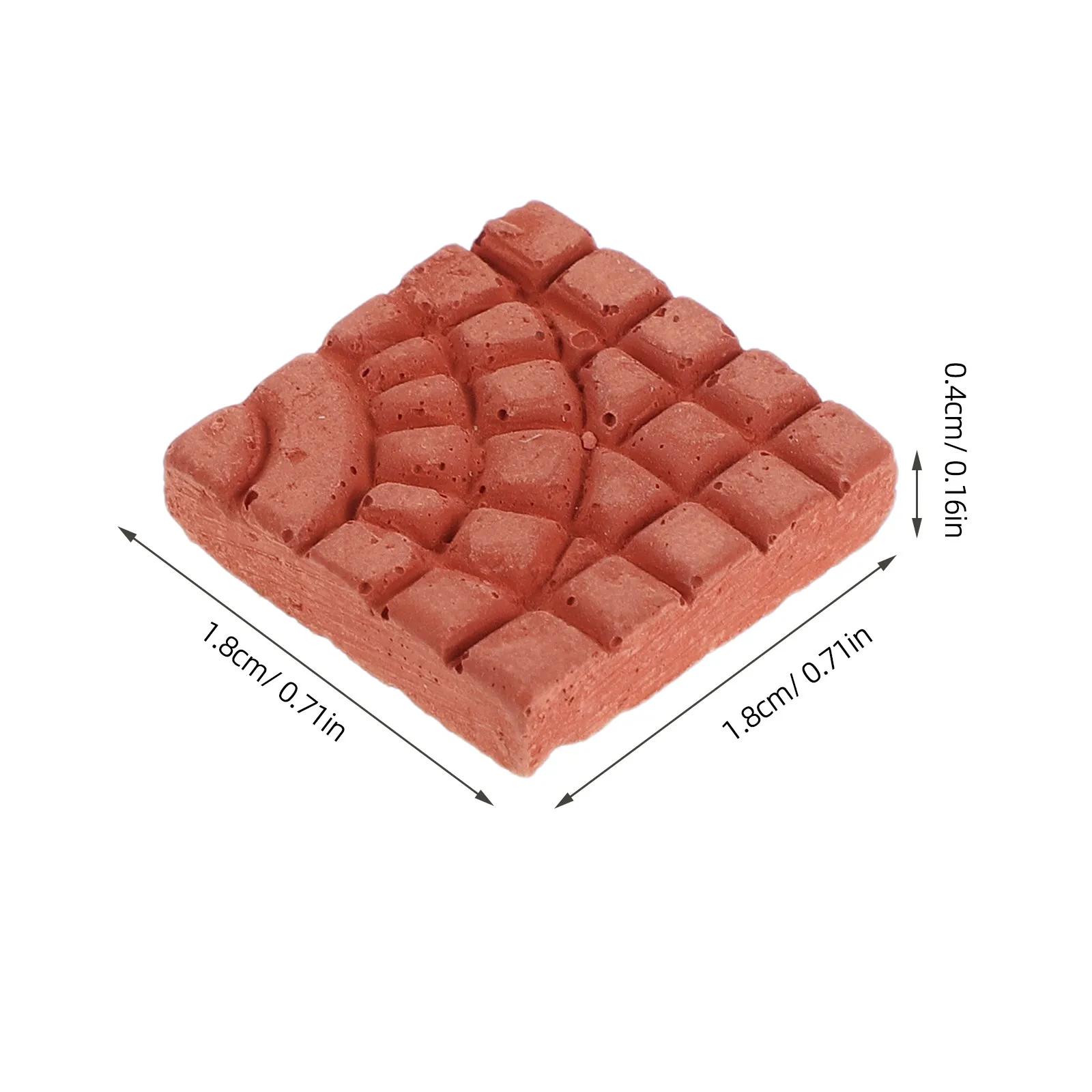 20Pcs Miniature Floor Tiles for Dollhouse Realistic Clay Paving Stones Modular DIY Diorama Supplies Mini Cobblestone Tiles