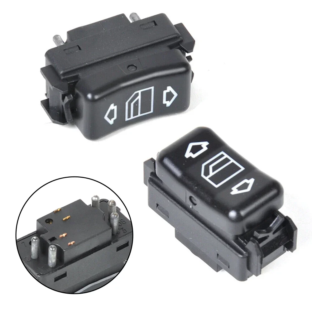 2pcs Car Glass Lift Control Switch 1248204510 1248204610 For Mercedes-Benz 87-89 PPP0215304                   300TE Base Console