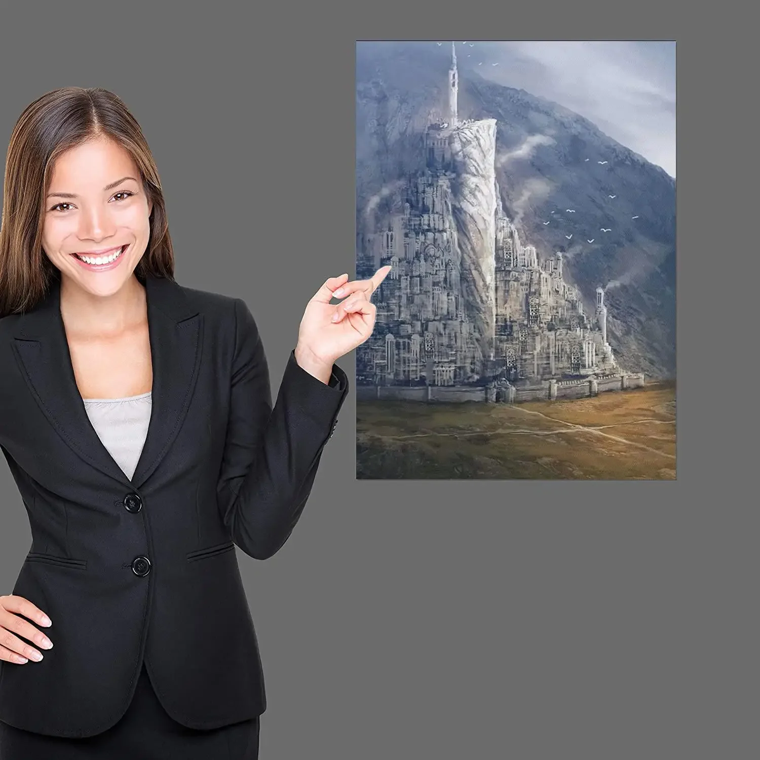 minas tirith Poster Prints Wall Art Canvas Painting Poster For Modern Family Living Room Home Decor