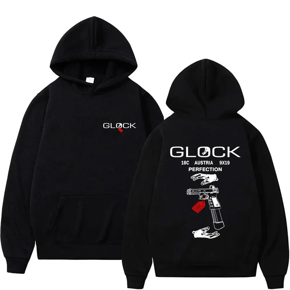 

Tactical Army Fan Club Outdoor Training Competition Glock Graphic Hoodie Men's Women's Fashion Casual Oversized Pullover Hoodies