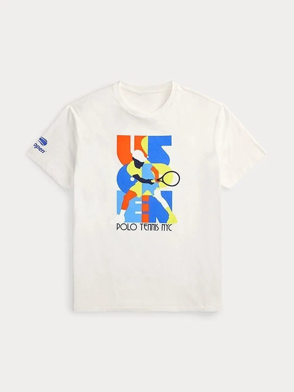US Open 2026 Tennis Grafik T-Shirt Polo Tennis NYC Retro Tennisspieler Druck Kurzarm T-Shirt Herren Damen Casual Sport T-Shirt – Detail 6